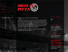 Tablet Screenshot of bridgecitypizza.com